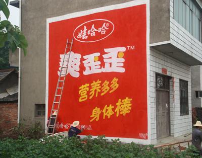 娃哈哈，2010年10月與娃哈哈公司接觸，他們多次派業務人員到公司考察，對鄉村刷墻廣告的用料，流程，后期保障作了詳細的詢問與記錄，2011年3月，我公司相關人員相繼與娃哈哈的大區經理進行了交流，初步達成合作意向。2011年5月就刷墻廣告與娃哈哈公司湖南，湖北達成了20萬平方米的協議。施工周期20天 